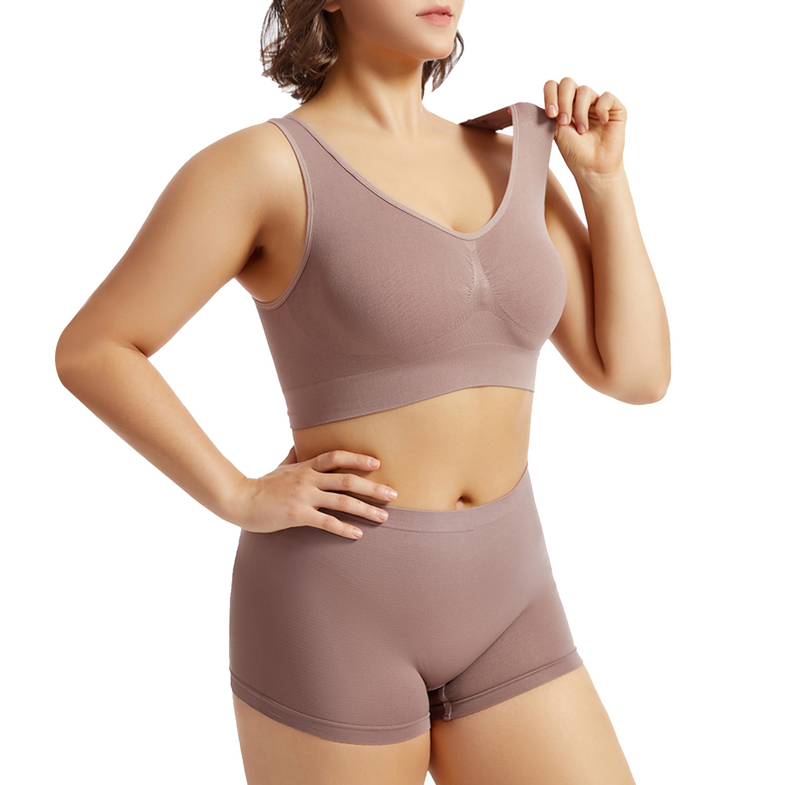 thumbnail image 2 of Conjunto de lencería floral de encaje para mujer - Dos piezas: sujetador y braguitas - Diseño sexy de poliéster - Ropa de dormir para la noche de bodas - Tallas S-XXXXXL, 2 of 5